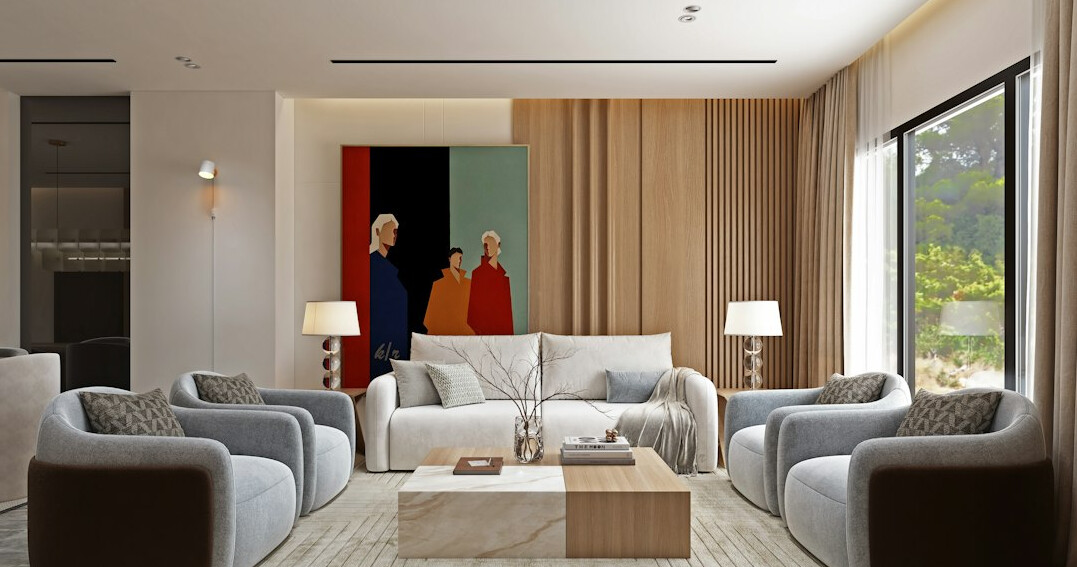 european villa interior