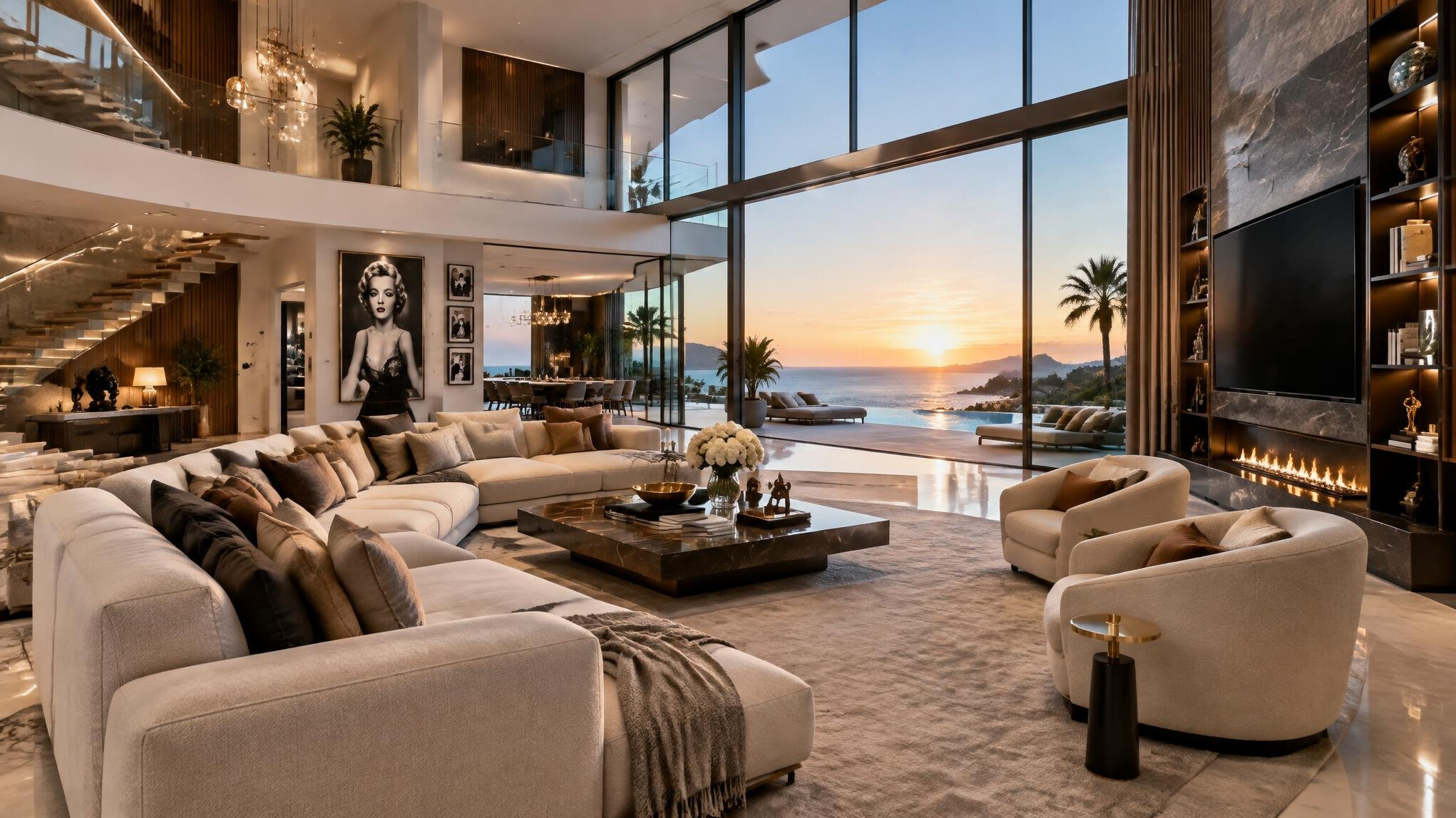 luxury villa living room
