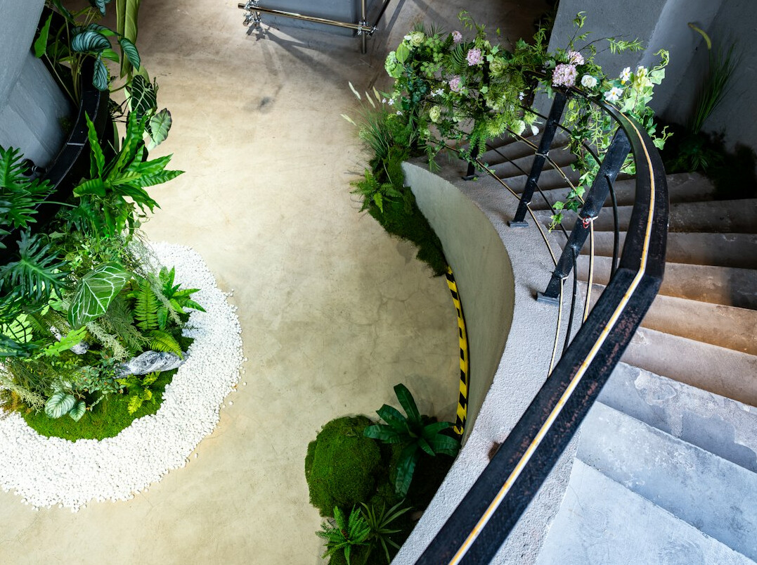 luxury home garden oasis