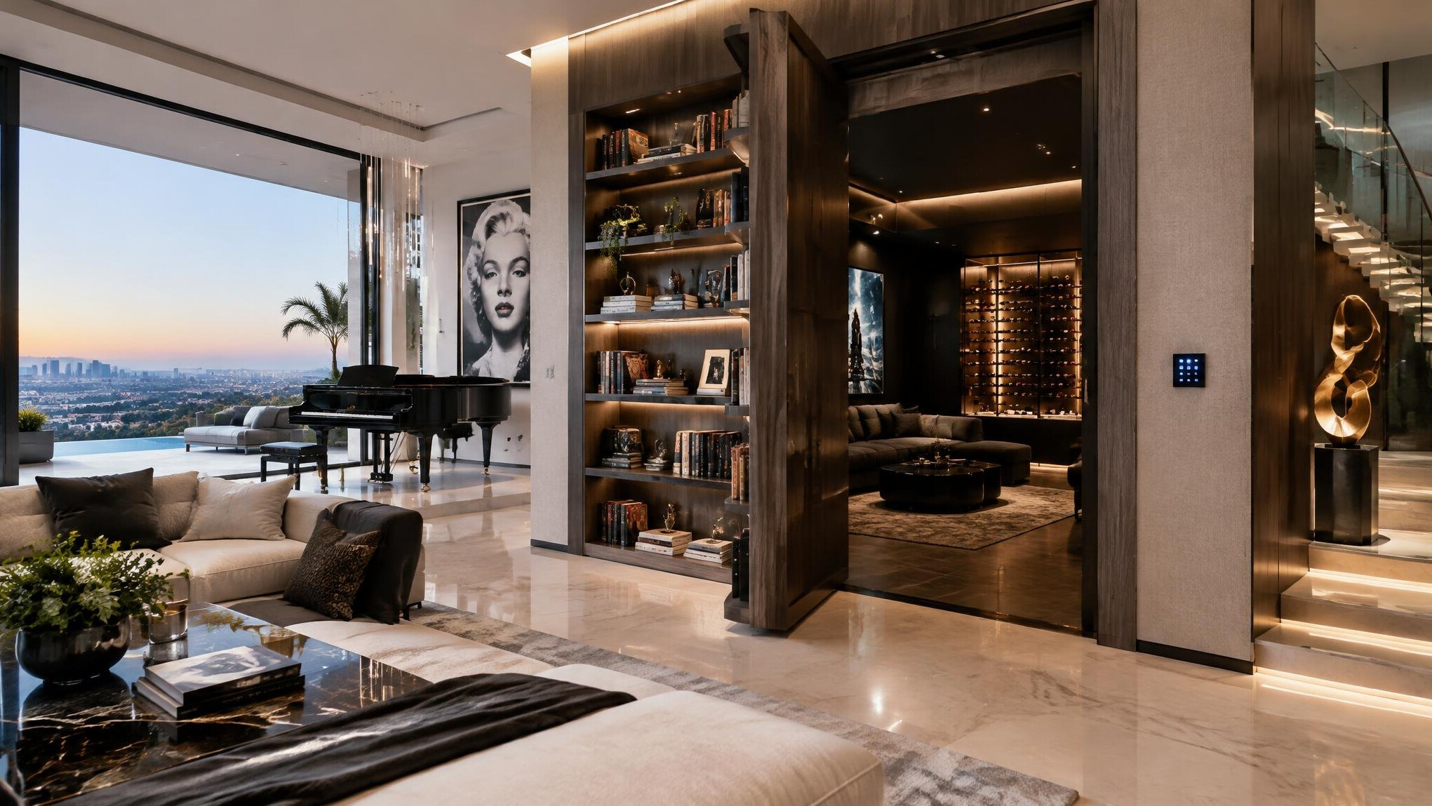 luxury celebrity home interior